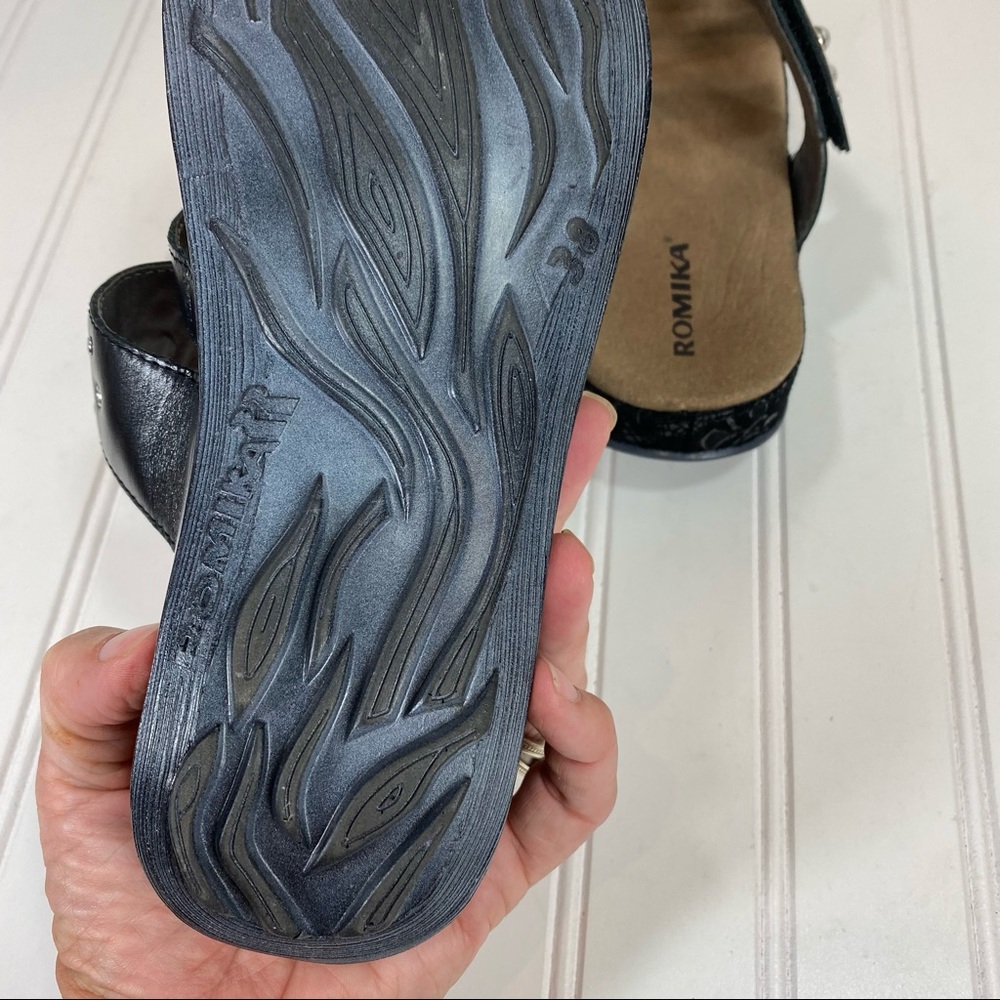 Romika Fidschi 62 Black leather sandal - Picture 8 of 8